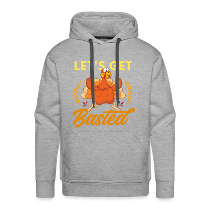 GU 'Let's Get Basted' Unisex Premium Hoodie - heather grey