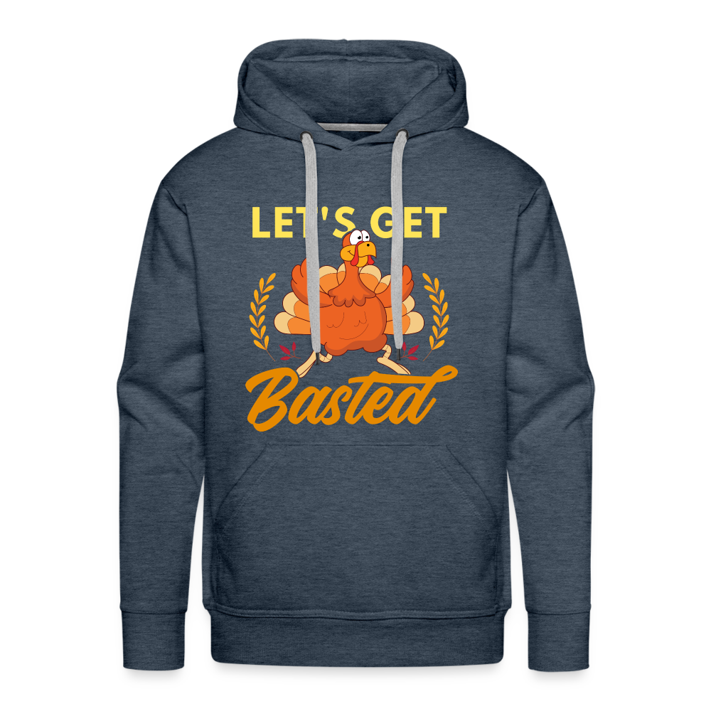 GU 'Let's Get Basted' Unisex Premium Hoodie - heather denim