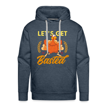 GU 'Let's Get Basted' Unisex Premium Hoodie - heather denim