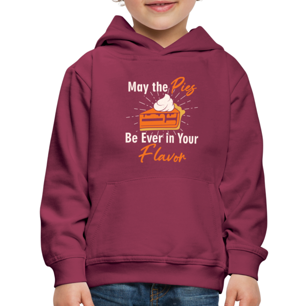 GU 'May the Pies' Youth Premium Hoodie - burgundy