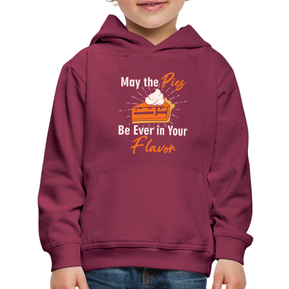 GU 'May the Pies' Youth Premium Hoodie - burgundy