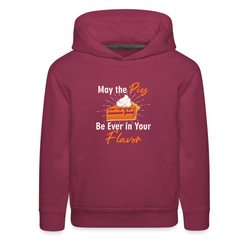 GU 'May the Pies' Youth Premium Hoodie - burgundy