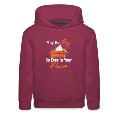 GU 'May the Pies' Youth Premium Hoodie - burgundy