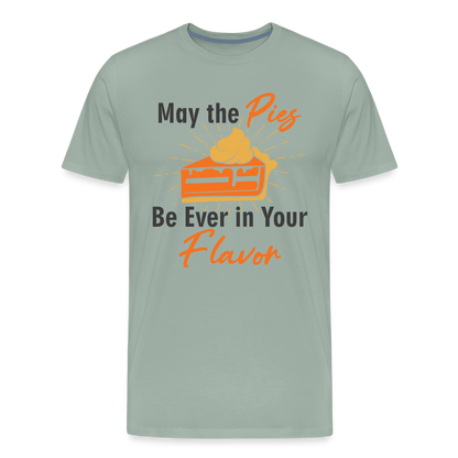 GU 'May the Pies' Light Unisex Premium T-Shirt - steel green