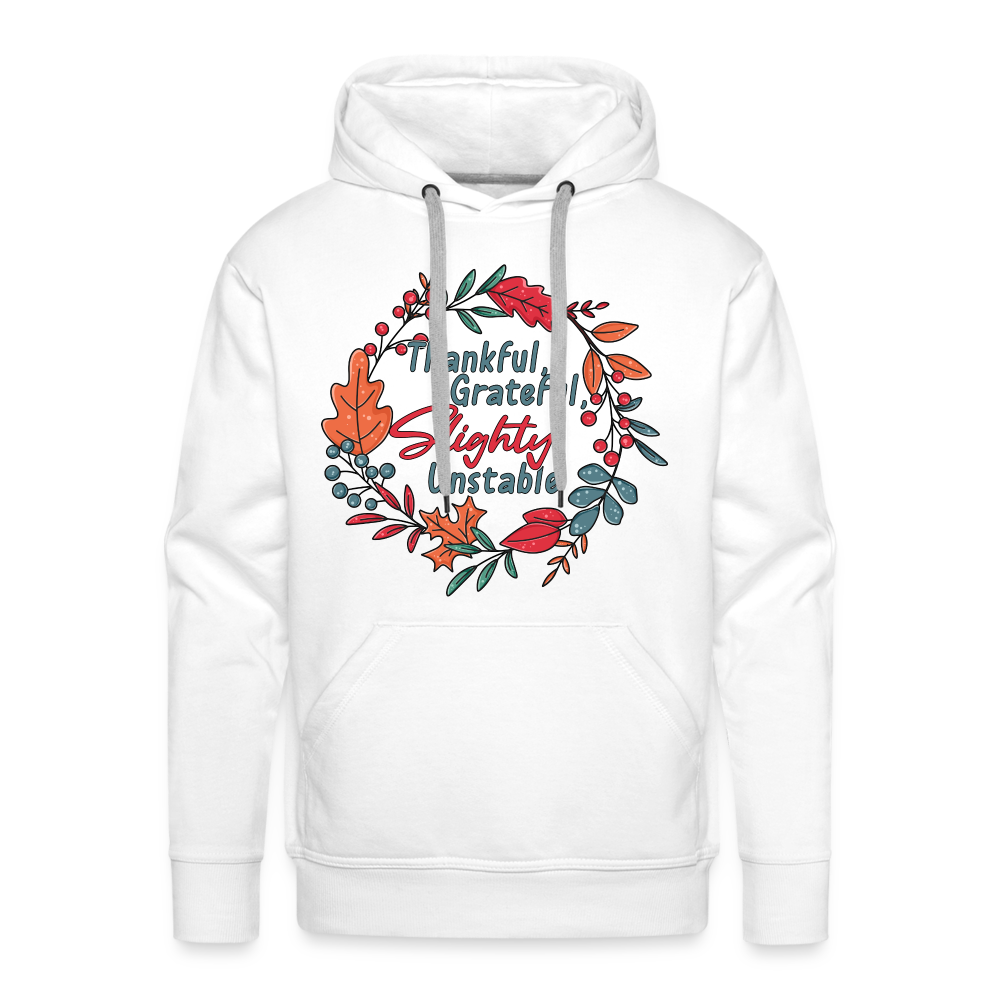 GU 'Thankful and Grateful' Unisex Premium Hoodie - white