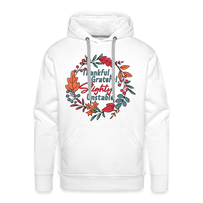 GU 'Thankful and Grateful' Unisex Premium Hoodie - white