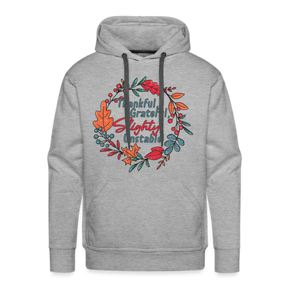 GU 'Thankful and Grateful' Unisex Premium Hoodie - heather grey