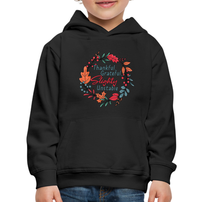 GU 'Thankful and Grateful' Youth Premium Hoodie - black