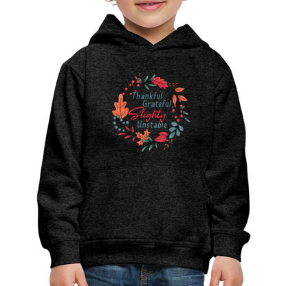 GU 'Thankful and Grateful' Youth Premium Hoodie - charcoal grey