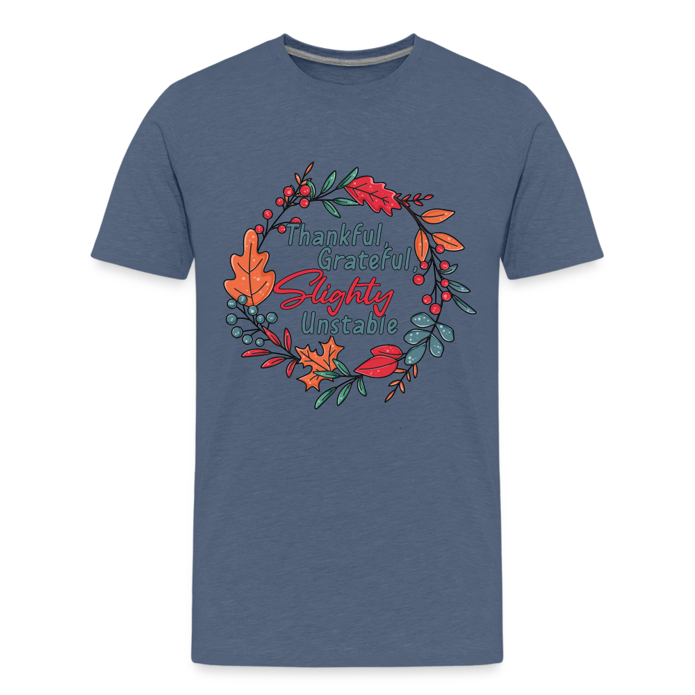 GU 'Thankful and Grateful' Youth Premium T-Shirt - heather blue