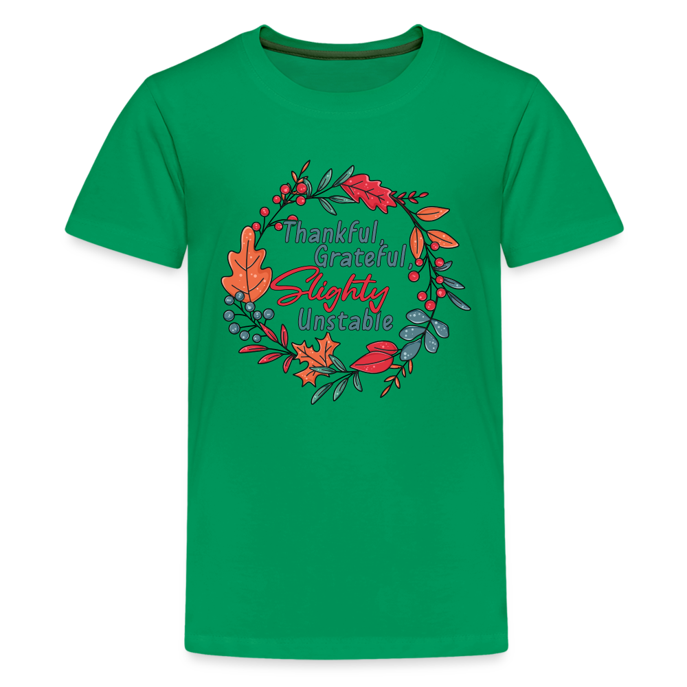 GU 'Thankful and Grateful' Youth Premium T-Shirt - kelly green