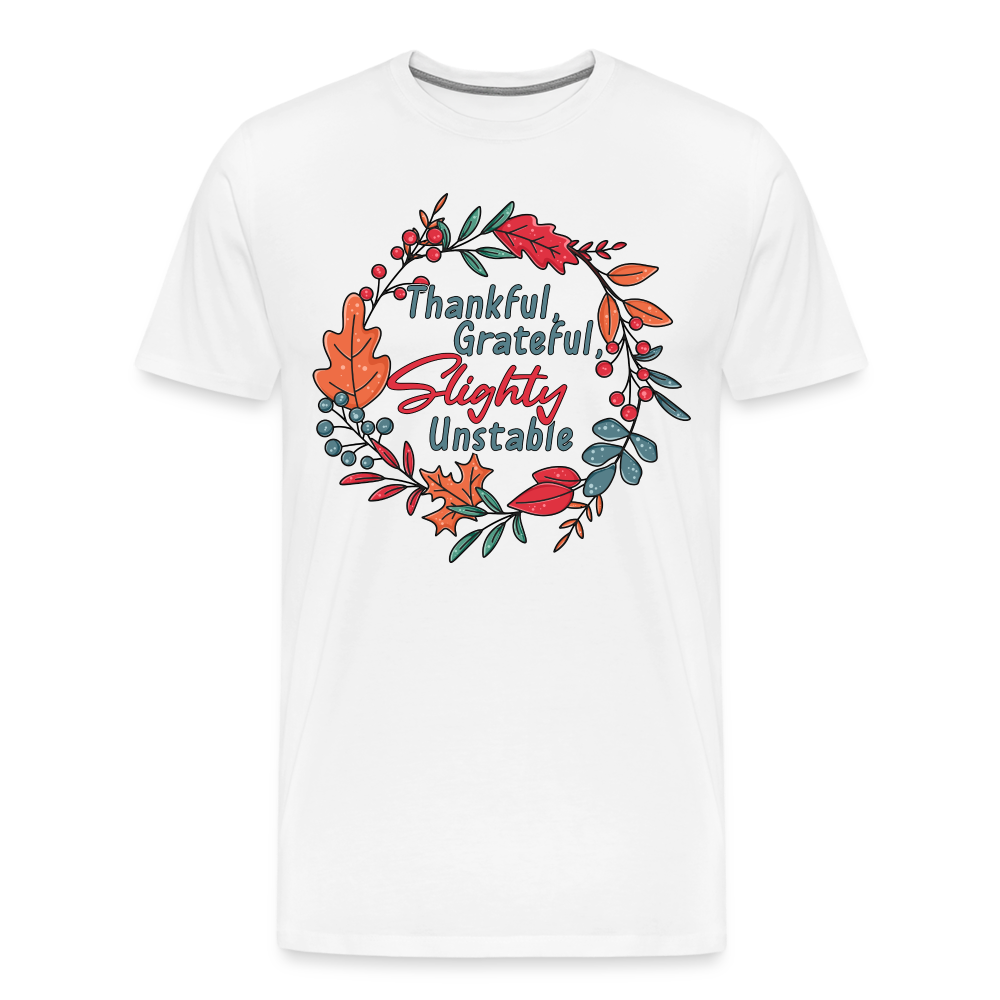 GU 'Thankful and Grateful' Unisex Premium T-Shirt - white