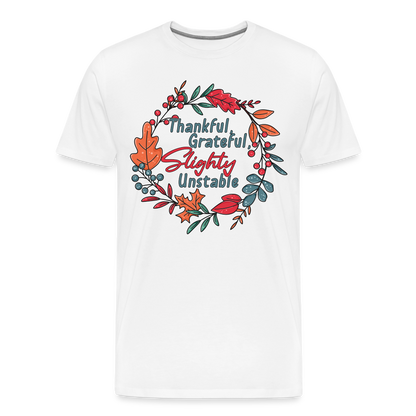 GU 'Thankful and Grateful' Unisex Premium T-Shirt - white