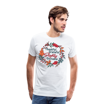 GU 'Thankful and Grateful' Unisex Premium T-Shirt - white