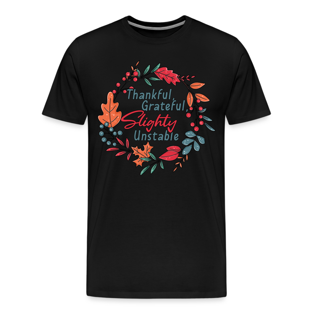 GU 'Thankful and Grateful' Unisex Premium T-Shirt - black