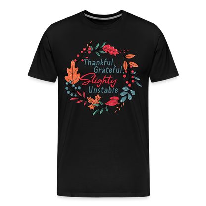 GU 'Thankful and Grateful' Unisex Premium T-Shirt - black