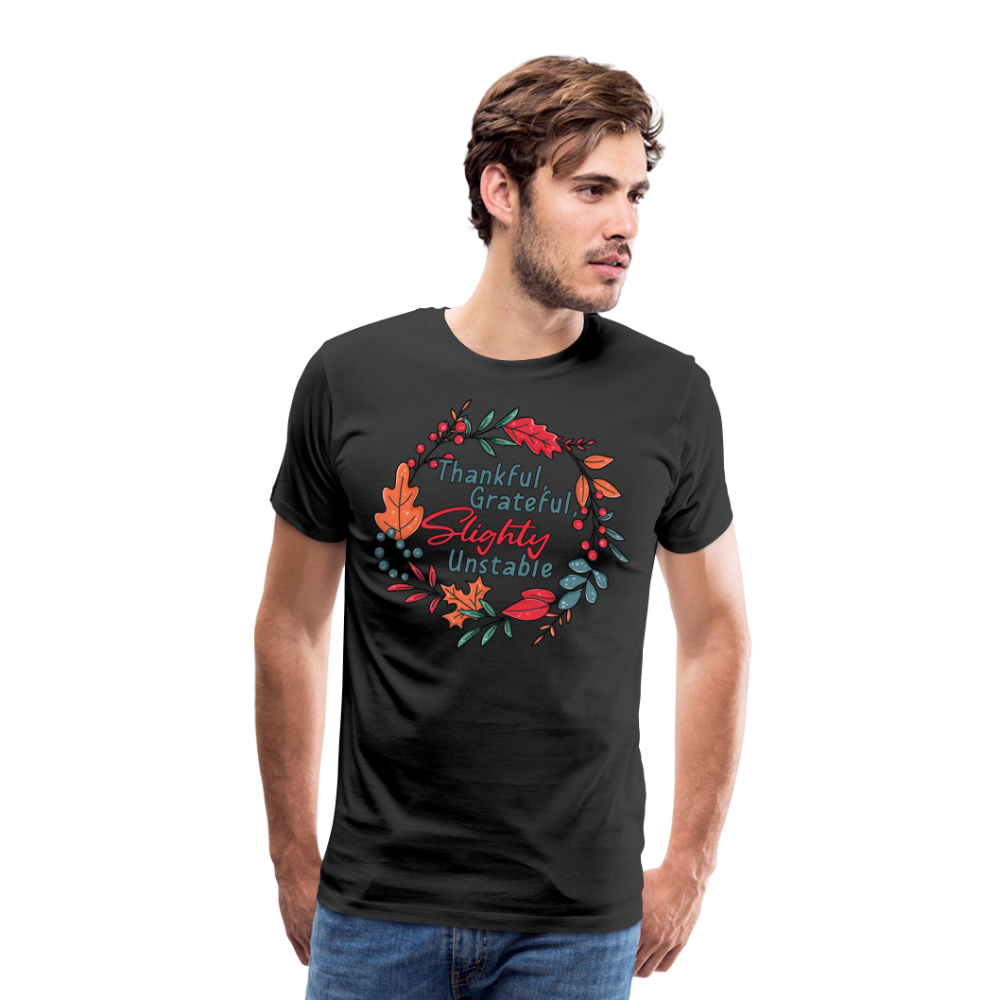 GU 'Thankful and Grateful' Unisex Premium T-Shirt - black