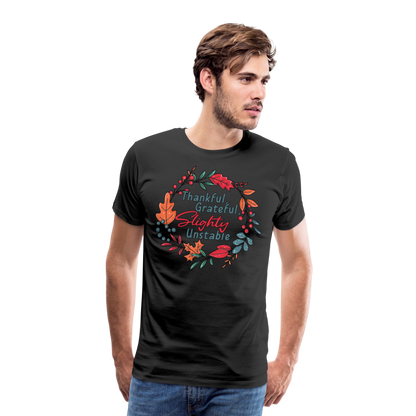 GU 'Thankful and Grateful' Unisex Premium T-Shirt - black