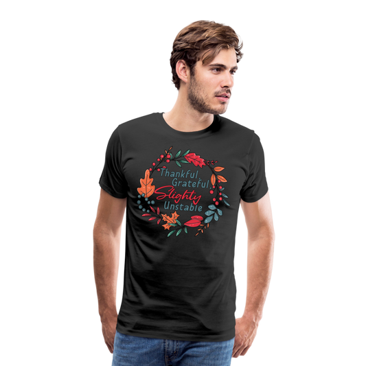 GU 'Thankful and Grateful' Unisex Premium T-Shirt - black