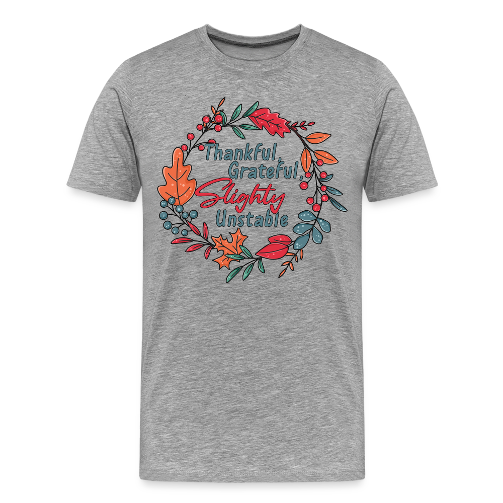 GU 'Thankful and Grateful' Unisex Premium T-Shirt - heather gray