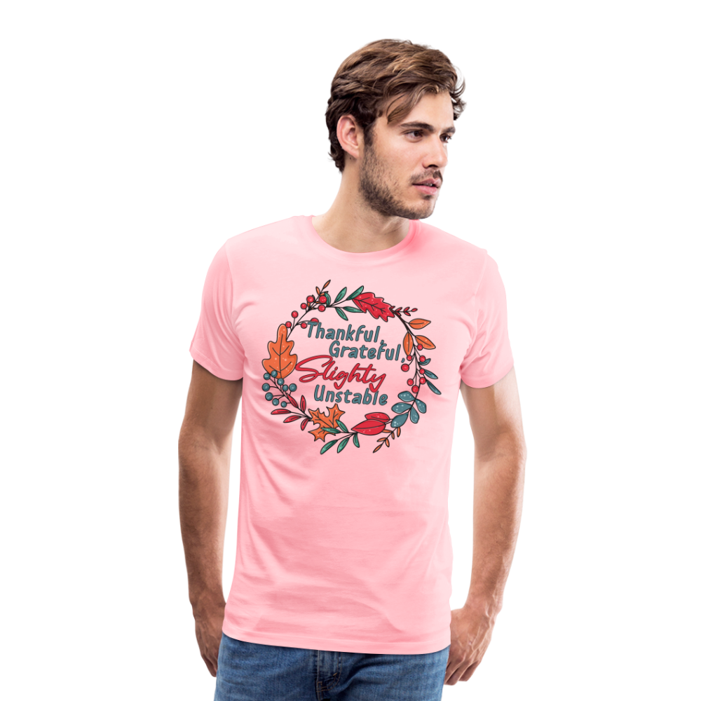 GU 'Thankful and Grateful' Unisex Premium T-Shirt - pink