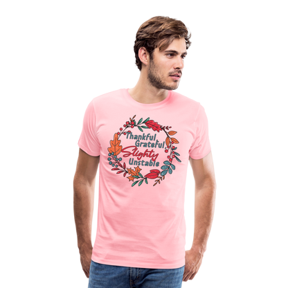 GU 'Thankful and Grateful' Unisex Premium T-Shirt - pink