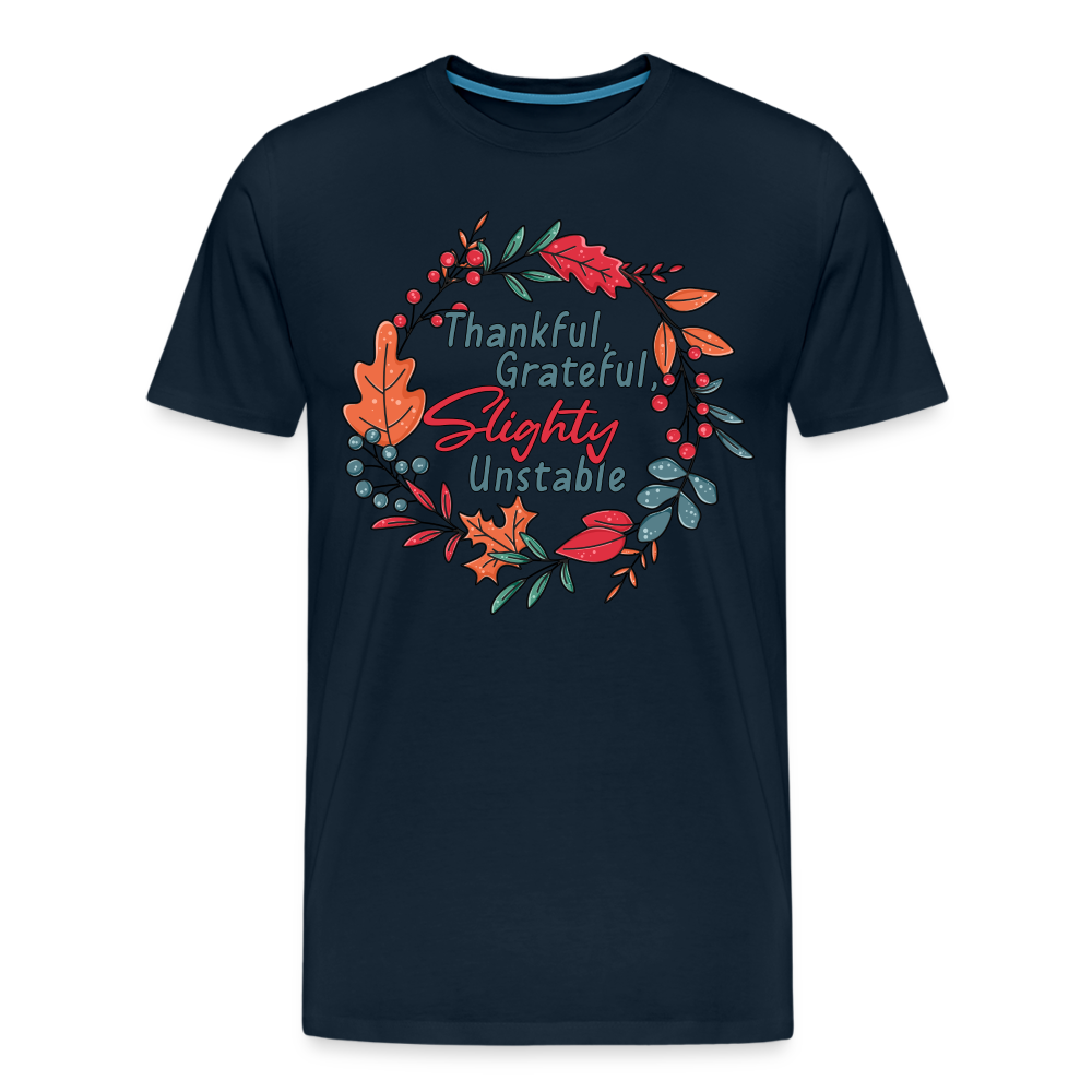 GU 'Thankful and Grateful' Unisex Premium T-Shirt - deep navy