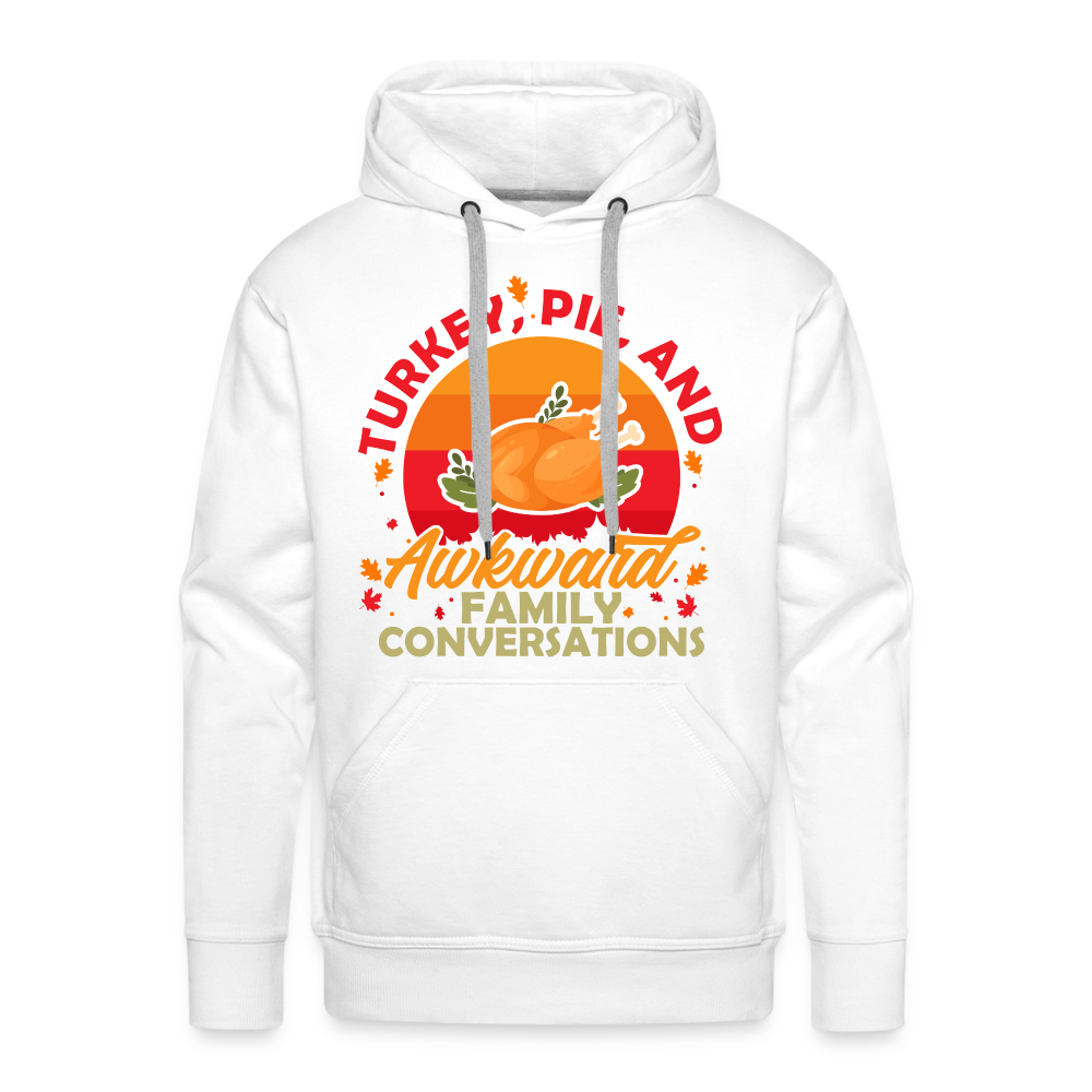 GU 'Turkey and Pie' Unisex Premium Hoodie - white