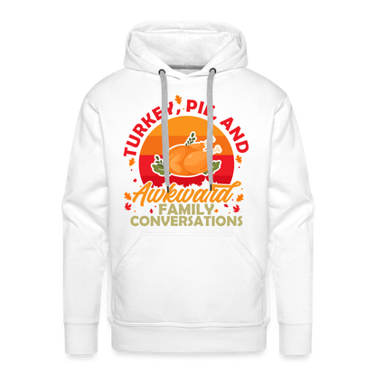 GU 'Turkey and Pie' Unisex Premium Hoodie - white