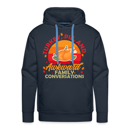 GU 'Turkey and Pie' Unisex Premium Hoodie - navy