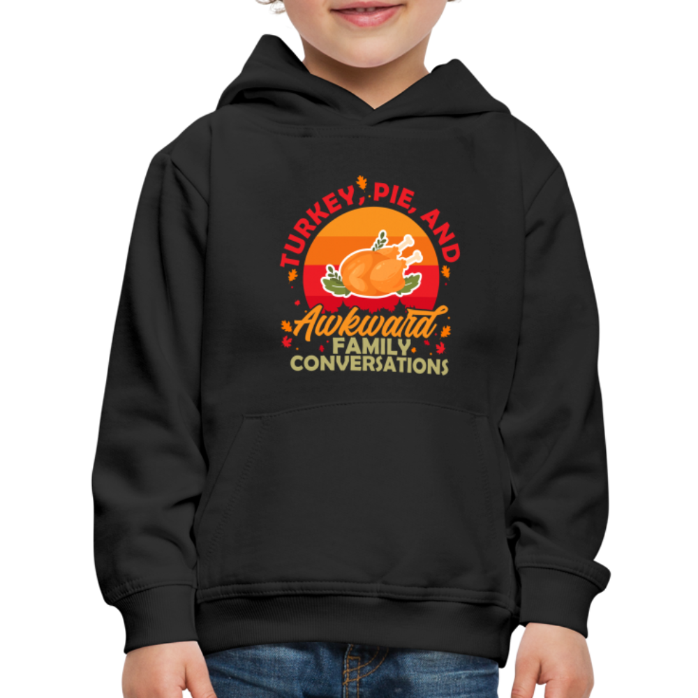 GU 'Turkey and Pie' Youth Premium Hoodie - black