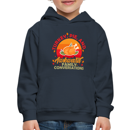 GU 'Turkey and Pie' Youth Premium Hoodie - navy