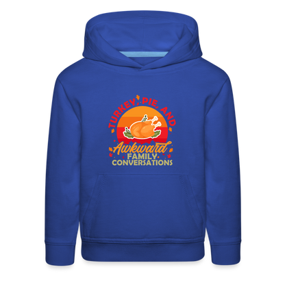 GU 'Turkey and Pie' Youth Premium Hoodie - royal blue