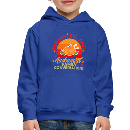 GU 'Turkey and Pie' Youth Premium Hoodie - royal blue