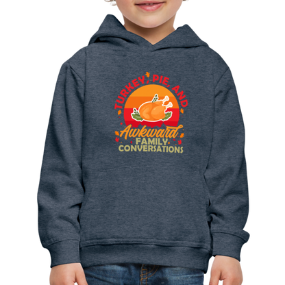 GU 'Turkey and Pie' Youth Premium Hoodie - heather denim