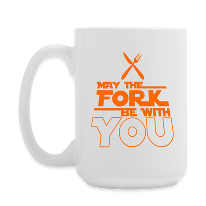 GU 'May the Fork' 15 oz Mug - white