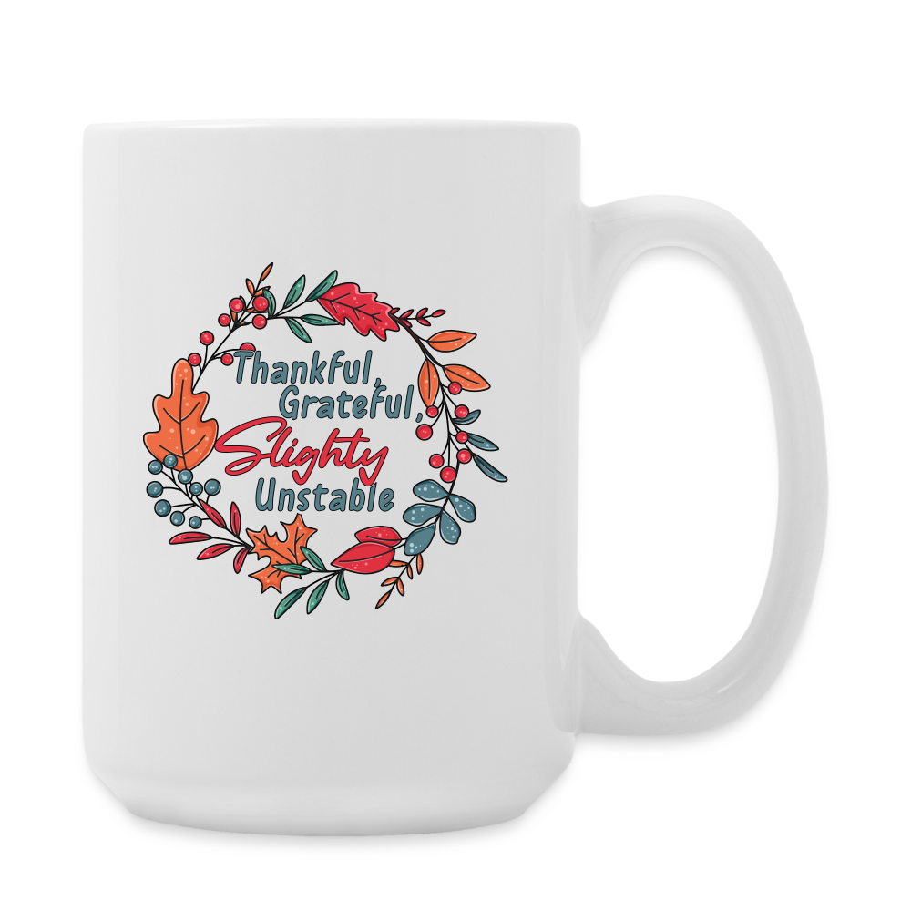 GU 'Thankful and Grateful' 15 oz Mug - white