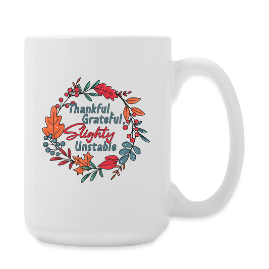 GU 'Thankful and Grateful' 15 oz Mug - white