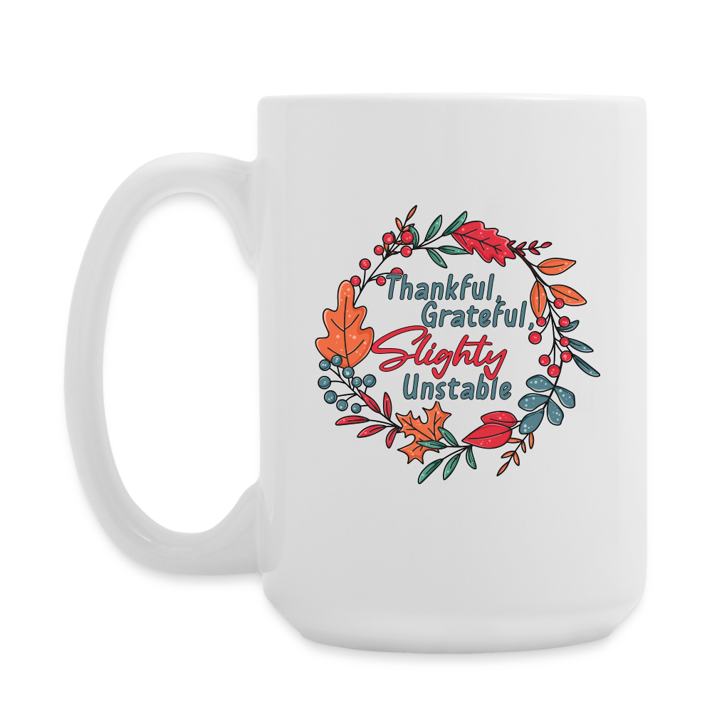 GU 'Thankful and Grateful' 15 oz Mug - white