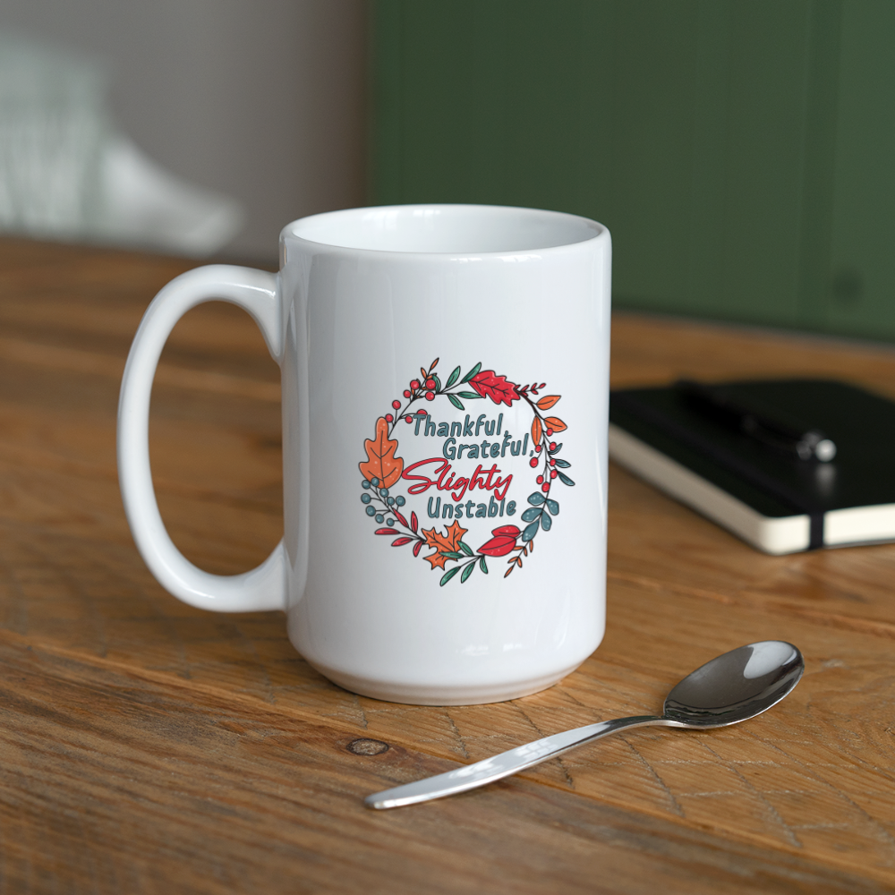 GU 'Thankful and Grateful' 15 oz Mug - white