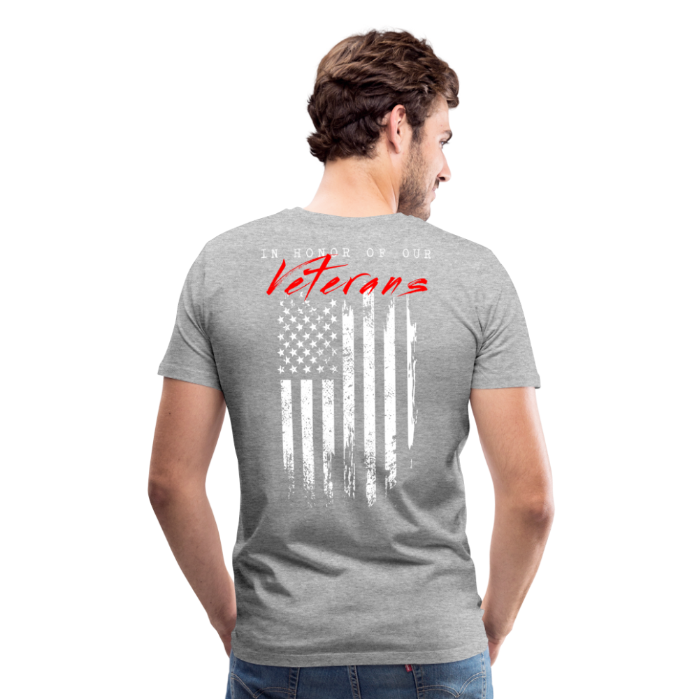 GU 'In Honor of Veterans' Unisex Premium T-Shirt - heather gray