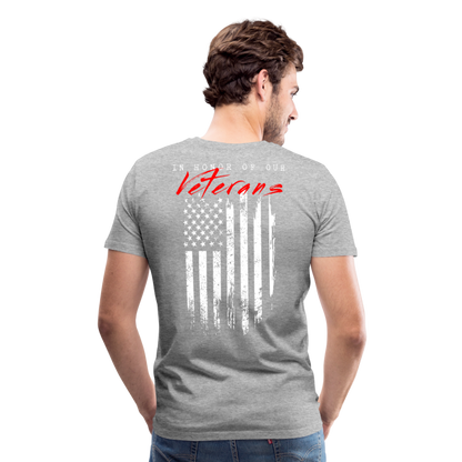 GU 'In Honor of Veterans' Unisex Premium T-Shirt - heather gray