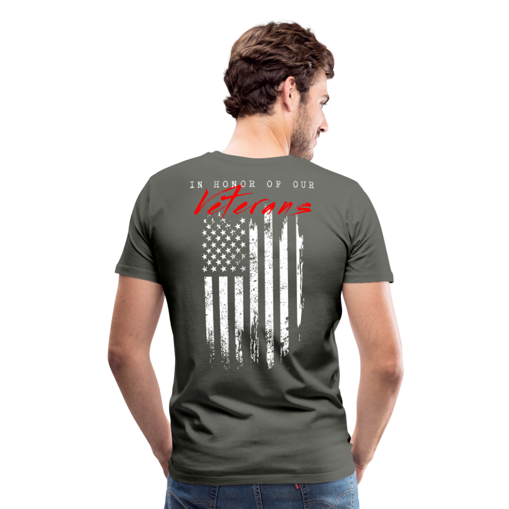 GU 'In Honor of Veterans' Unisex Premium T-Shirt - asphalt gray