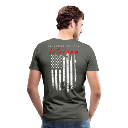 GU 'In Honor of Veterans' Unisex Premium T-Shirt - asphalt gray