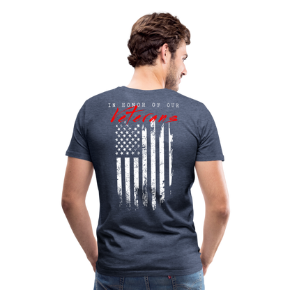 GU 'In Honor of Veterans' Unisex Premium T-Shirt - heather blue