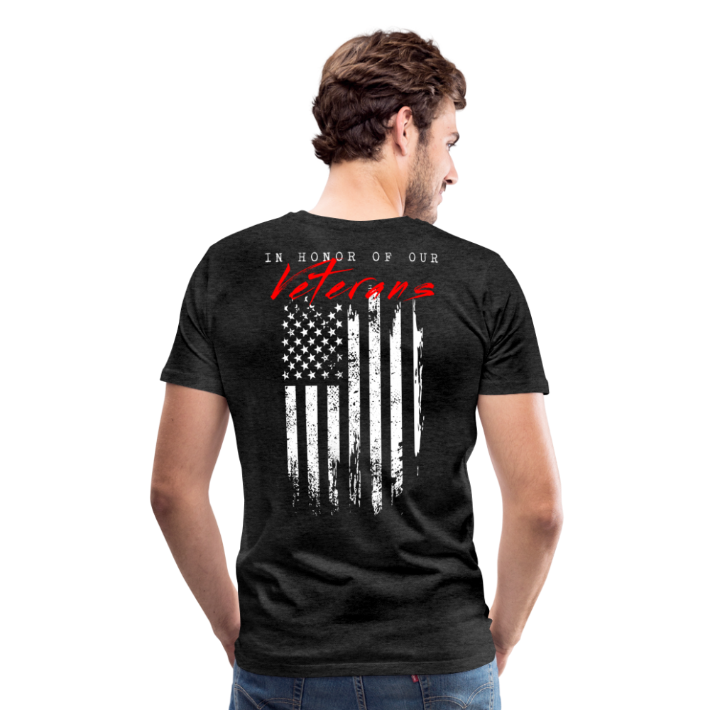 GU 'In Honor of Veterans' Unisex Premium T-Shirt - charcoal grey