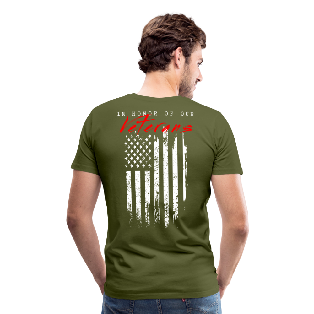 GU 'In Honor of Veterans' Unisex Premium T-Shirt - olive green