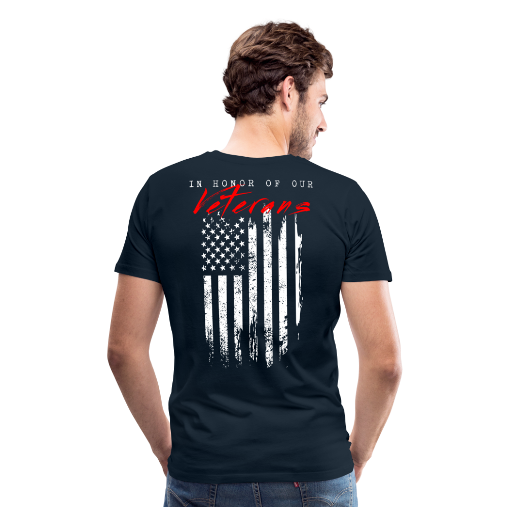 GU 'In Honor of Veterans' Unisex Premium T-Shirt - deep navy