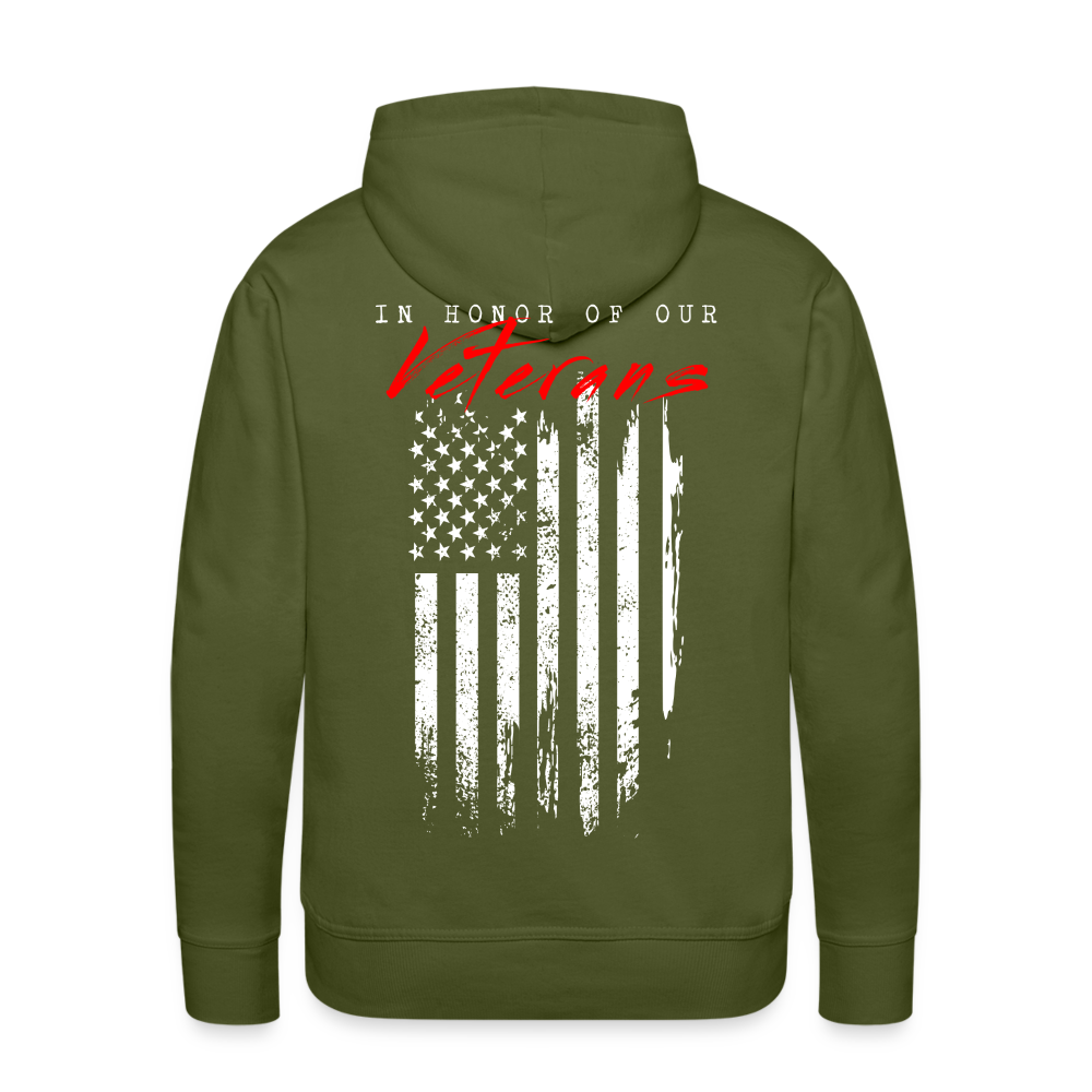 GU 'In Honor of Veterans' Unisex Premium Hoodie - olive green