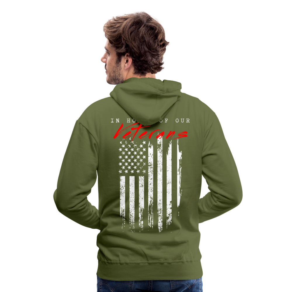 GU 'In Honor of Veterans' Unisex Premium Hoodie - olive green